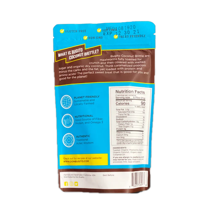 Don Bugito's: Coconut Brittle Bugitos – Itacate Foods